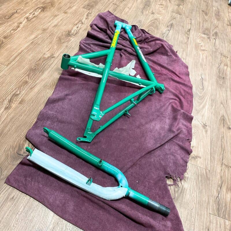 Installing Paint Protection Film (PPF) on a vintage Panasonic bike ...