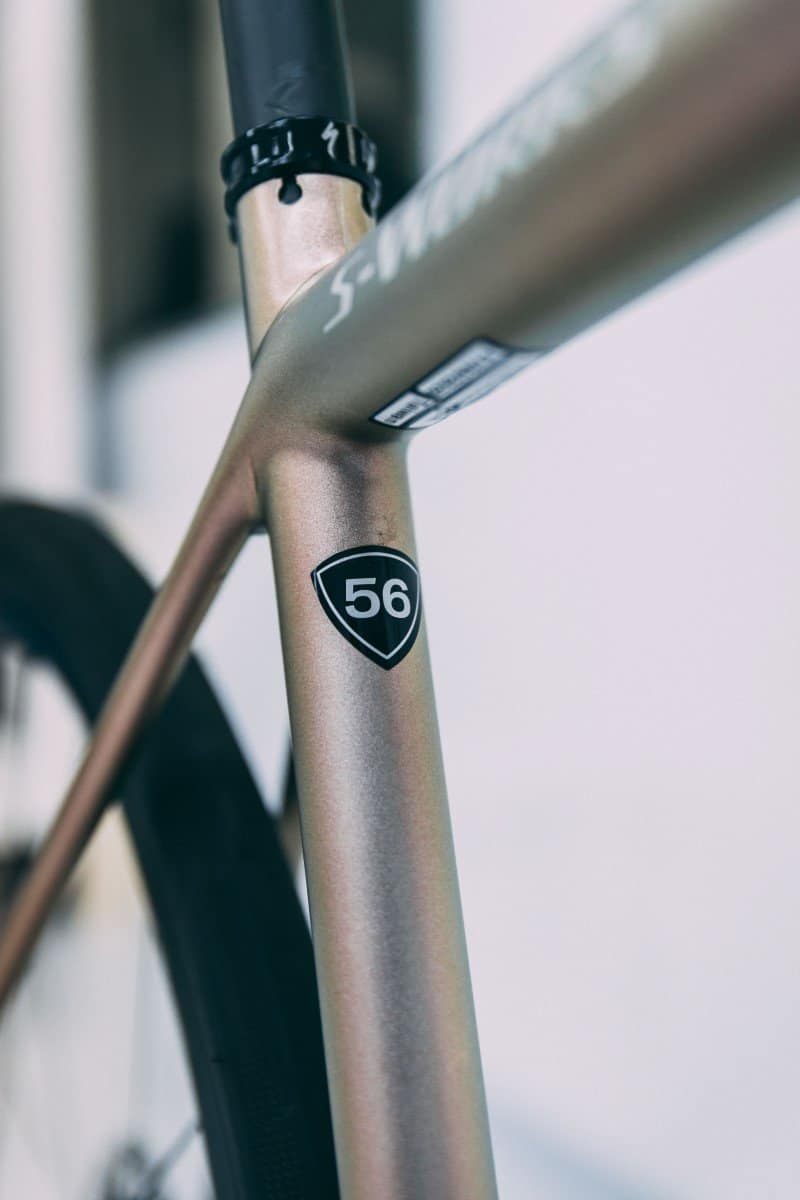 XPEL Ultimate Plus protective film on a Specialized Aethos bike frame.