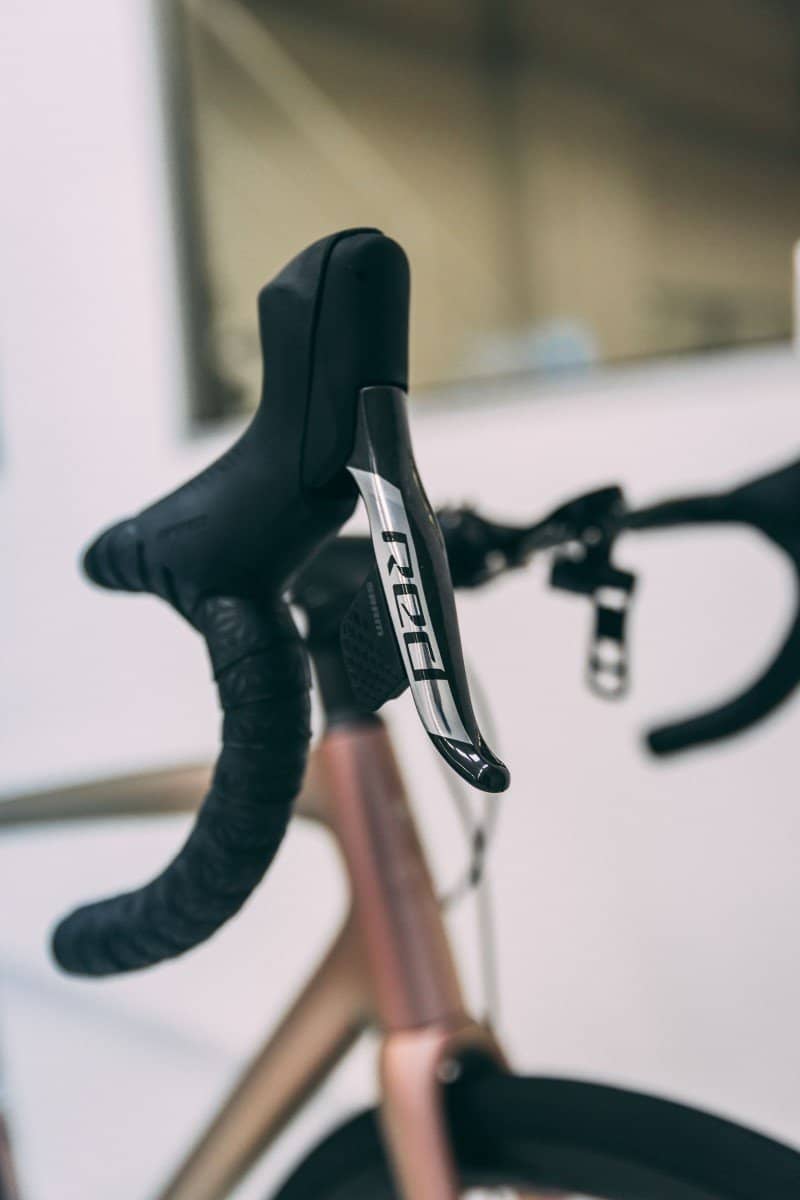 XPEL Ultimate Plus on Specialized Aethos bike handlebar.