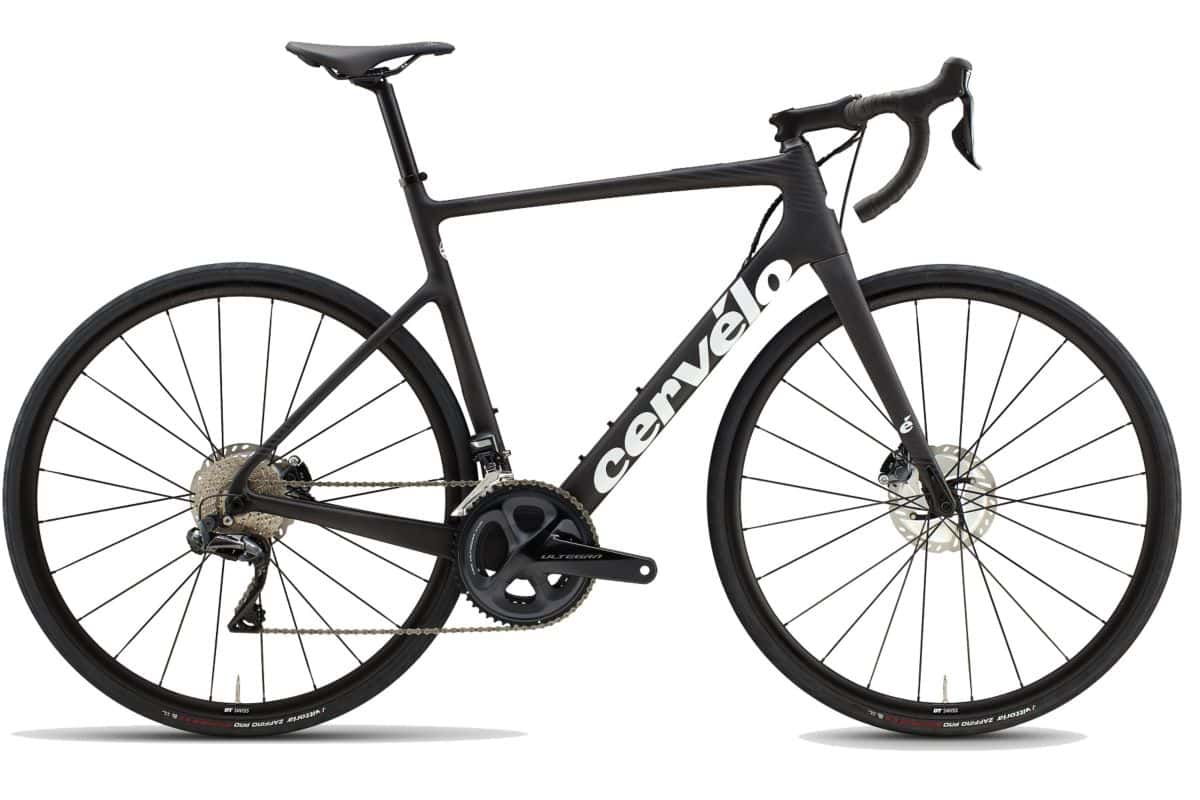 Cervelo Caledonia bike with protective film on the frame for durability and style.