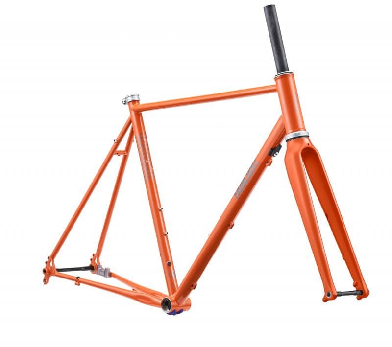 Bicycle frame with paint protection film for bike customization and protection.