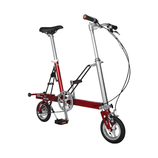 Foldable bike with protective film kit for frame and components.