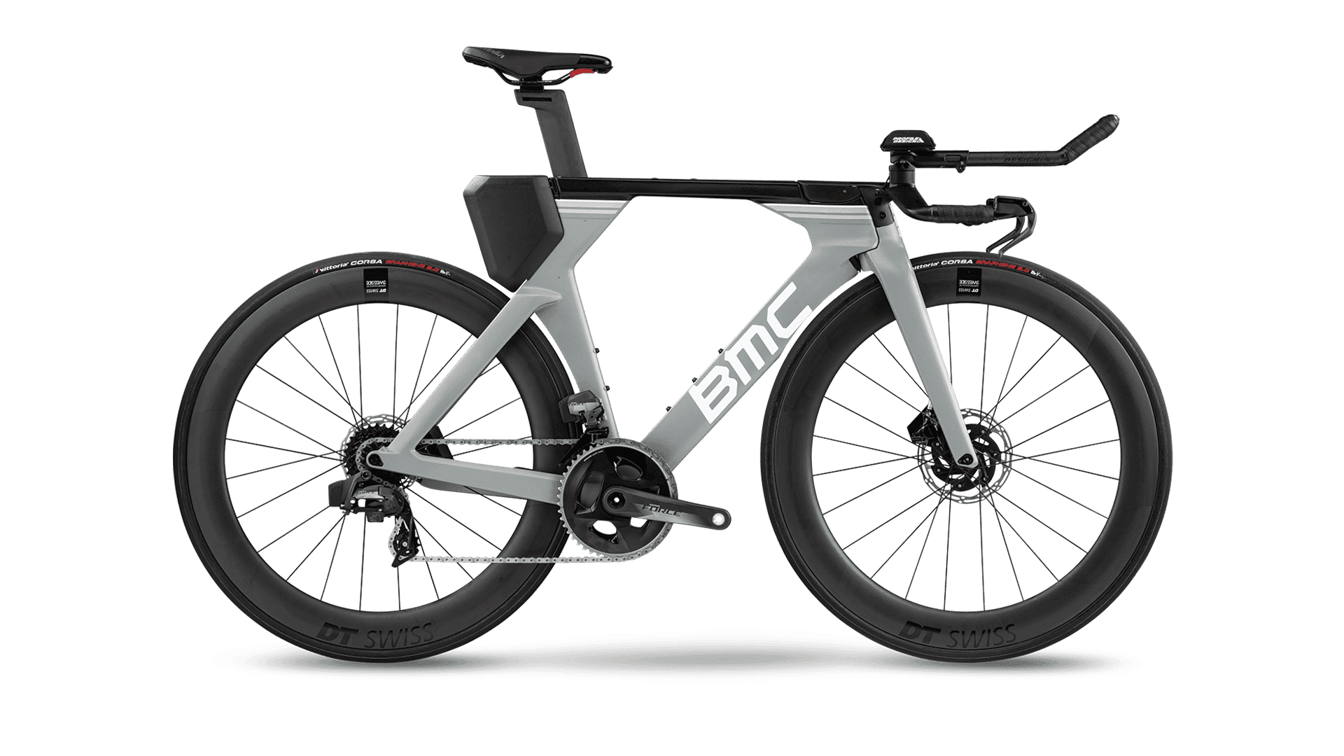 Modern electric road bike with aerodynamic design and advanced features.
