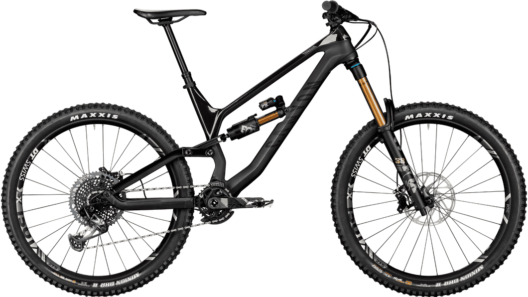 Electric mountain bike with advanced suspension and powerful motor.