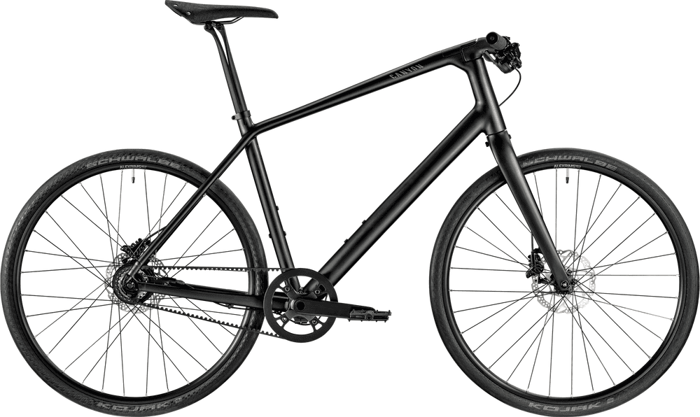 Modern black electric mountain bike with sleek design and durable frame.