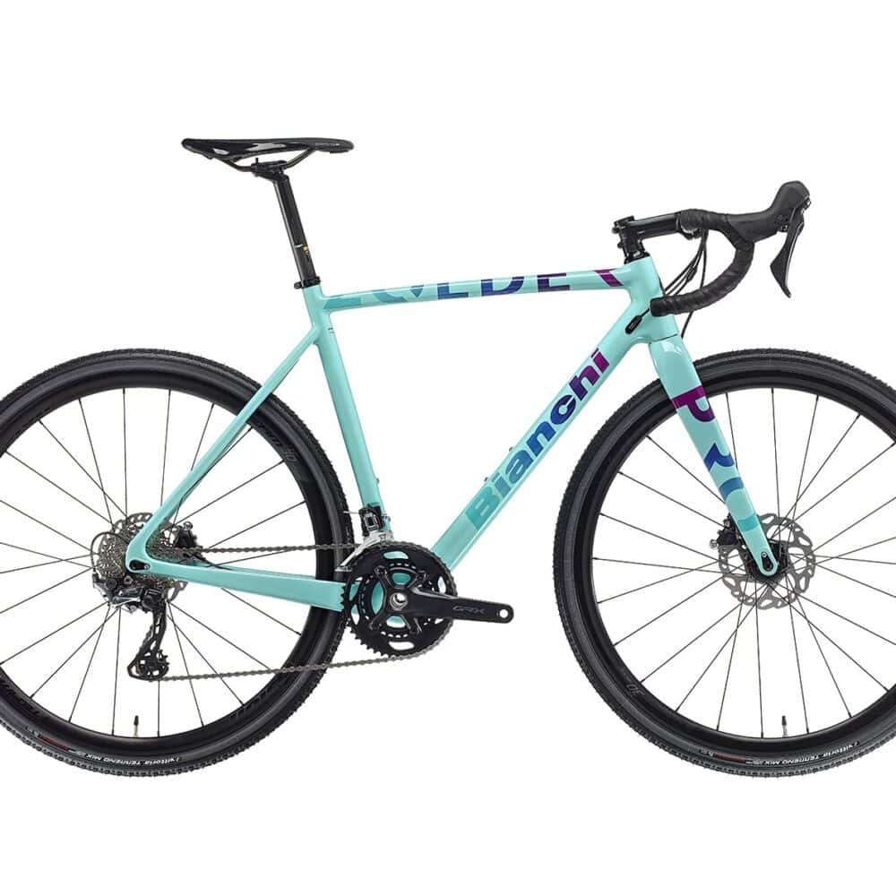 Lightweight blue and black road bicycle for fitness and commuting.
