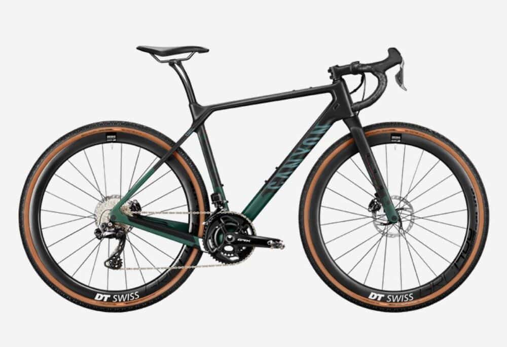 Canyon Grizl bike with protective film on frame for durability and scratch resistance.