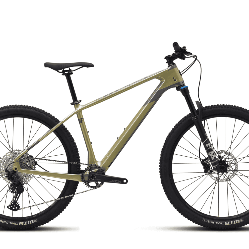 Polygon Syncline C5 mountain bike with protective film on the frame.