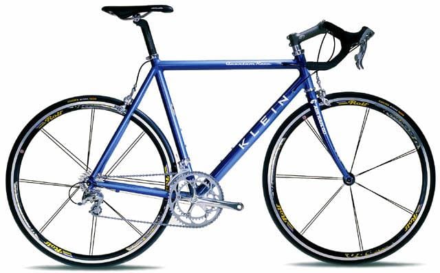 Klein Quantum bicycle with protective film kit for frame protection.