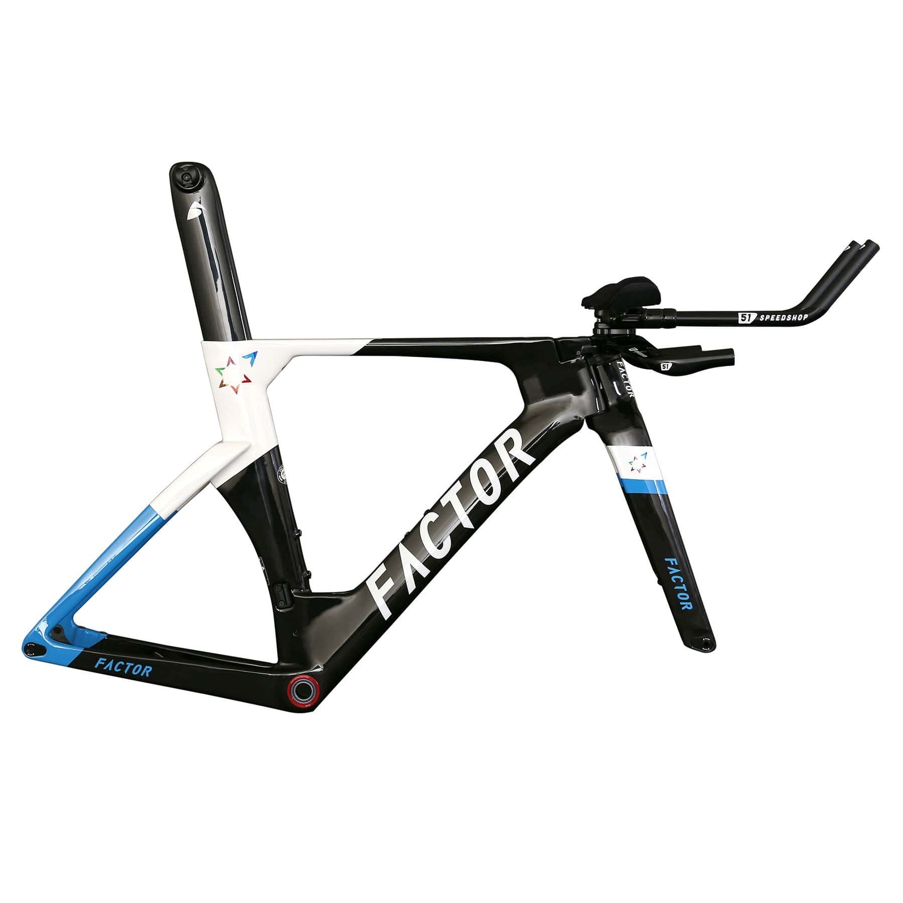 High-quality protective film kit for Factor SLiCK bike frame, durable and easy to install.