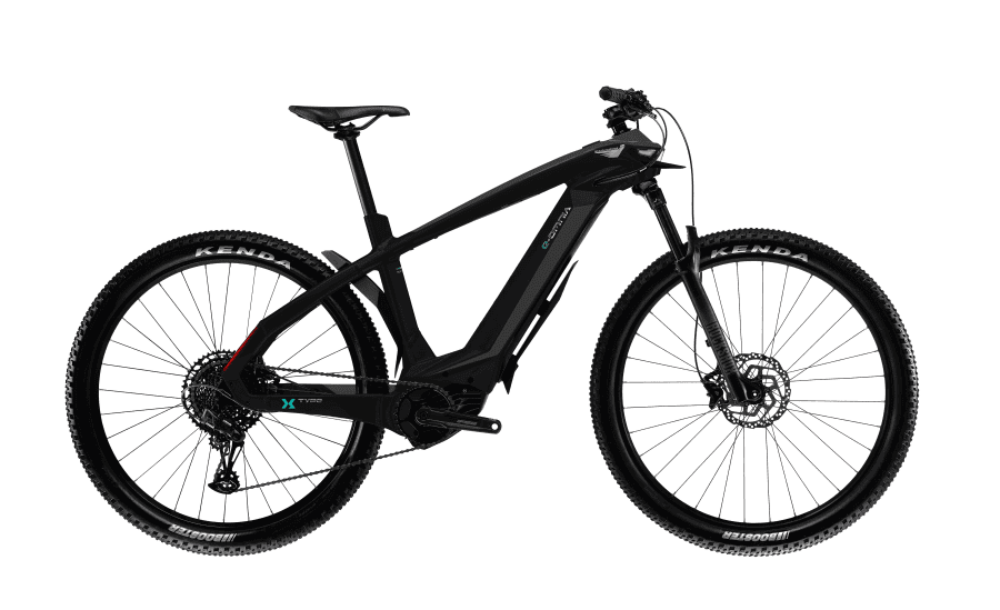 E-OMNIA X TYPE bike frame protection film for Bianchi electric mountain bikes.