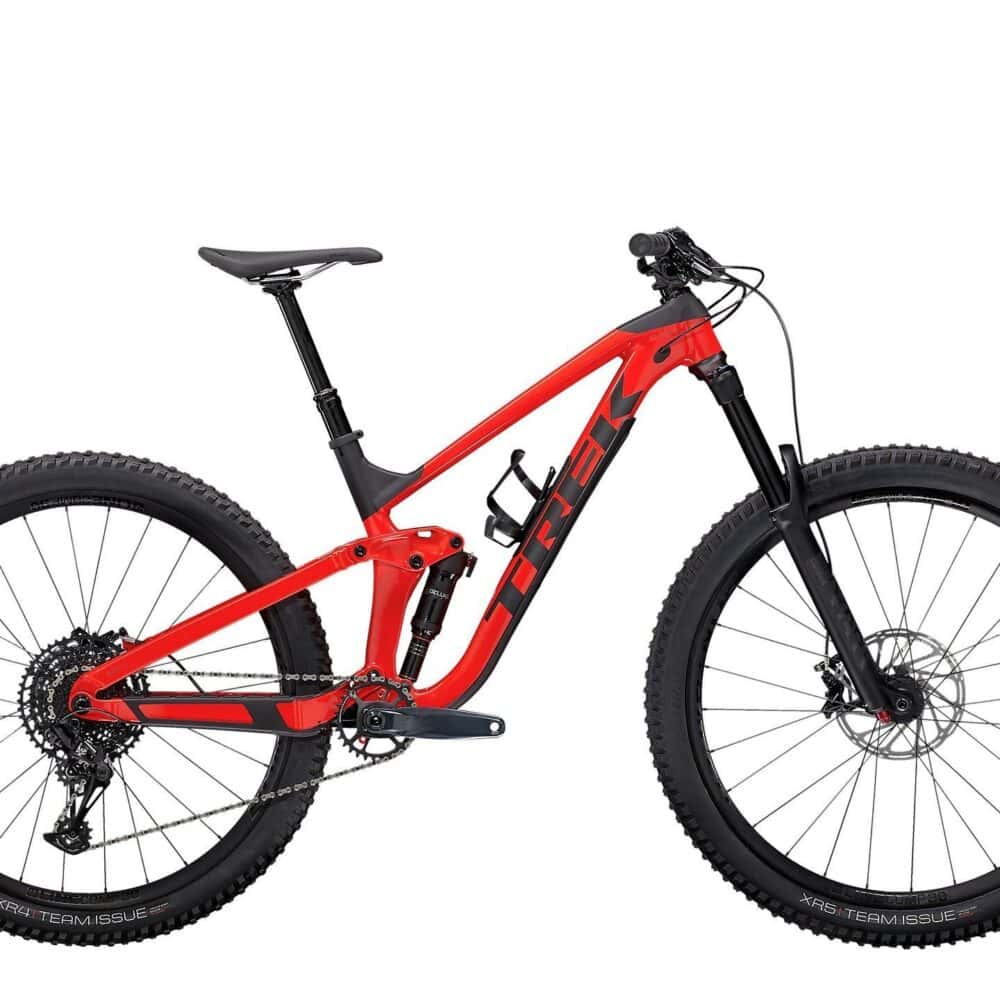 Trek Slash 7 mountain bike with frame protection film for durability and scratch resistance.