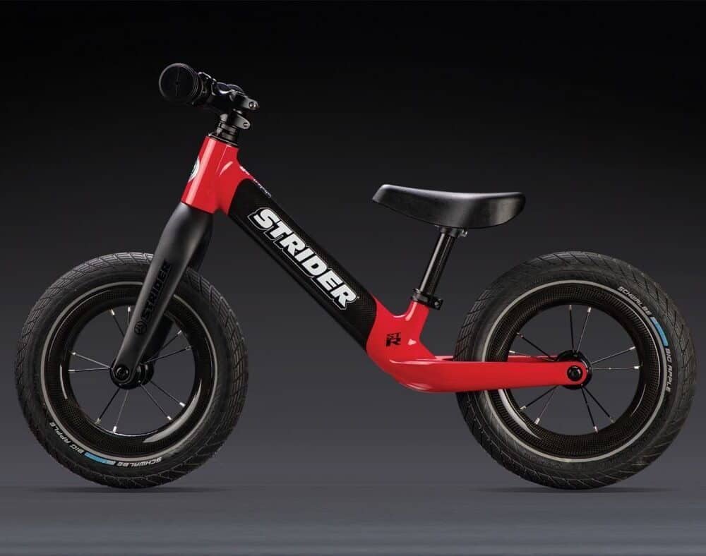 Rikecool Strider ST-R bike with protective film for paint preservation.