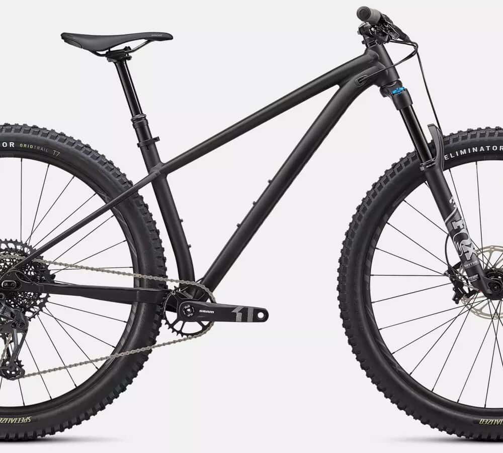 Mountain bike with protective film kit for frame protection and durability.