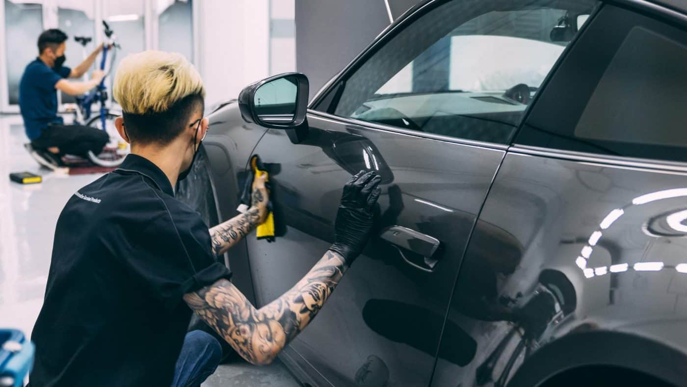 Professional car polishing and detailing service in Singapore.