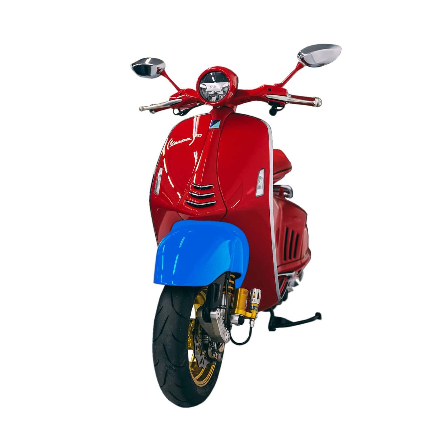 High-quality Vespa protection film for full vehicle wrap. Perfect for custom scooter styling and pai.