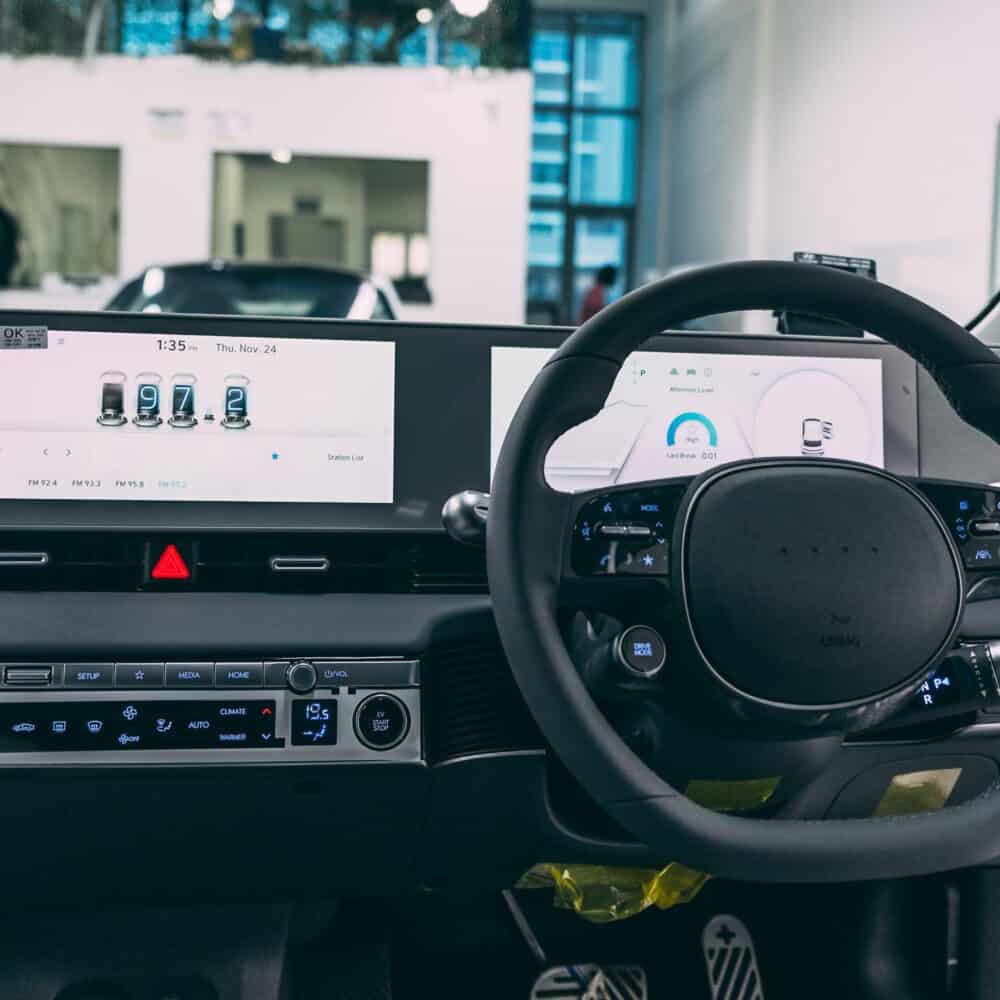 Interior screen protection kit for Hyundai Ioniq 5 dashboard displays.