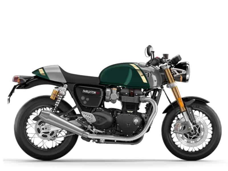 Triumph Thruxton 2024 motorcycle with full paint protection film kit.