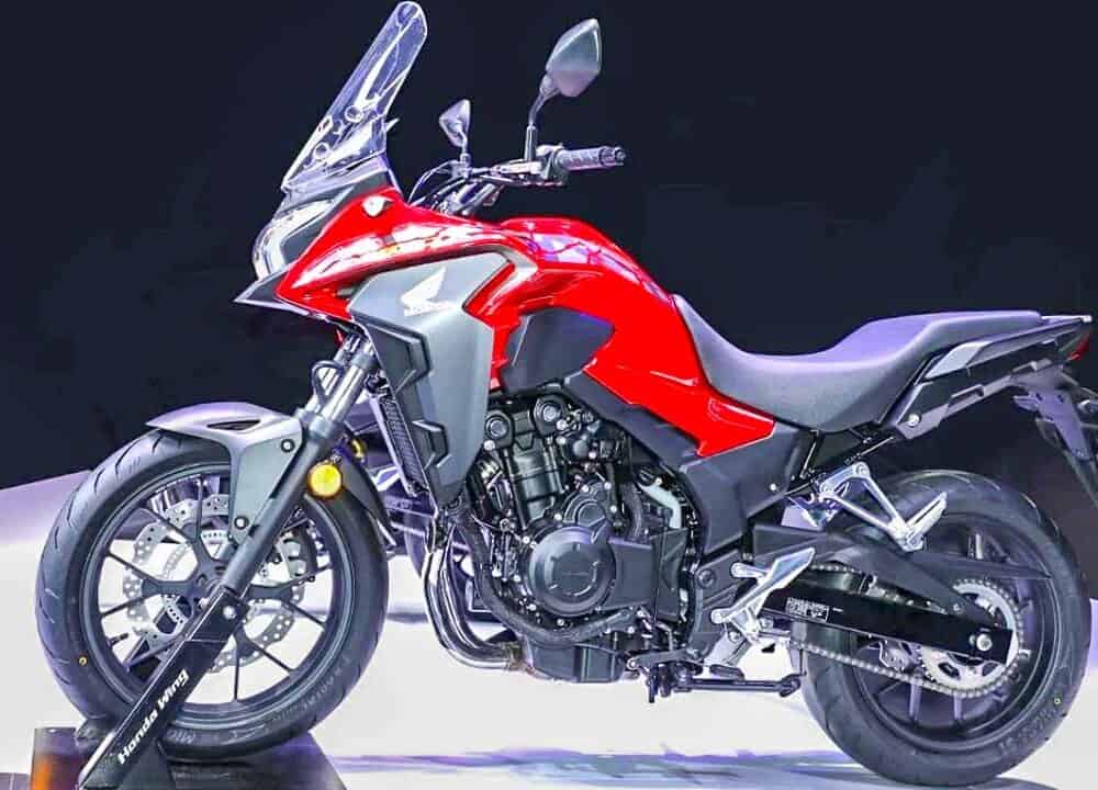 Honda CB400X 2022 motorcycle with full paint protection wrap.