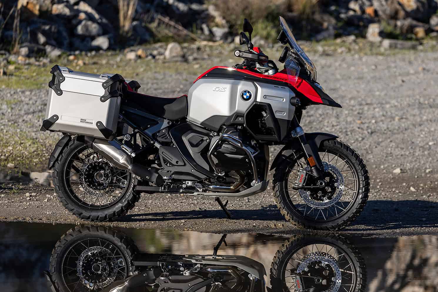 BMW Adventure R Series motorcycle with paint protection kit for rugged touring.