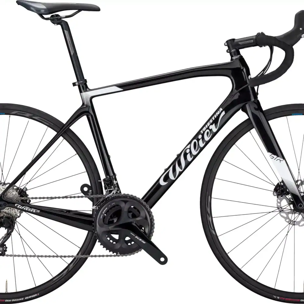 Wilier GTR TEAM bike with protective film for frame durability.