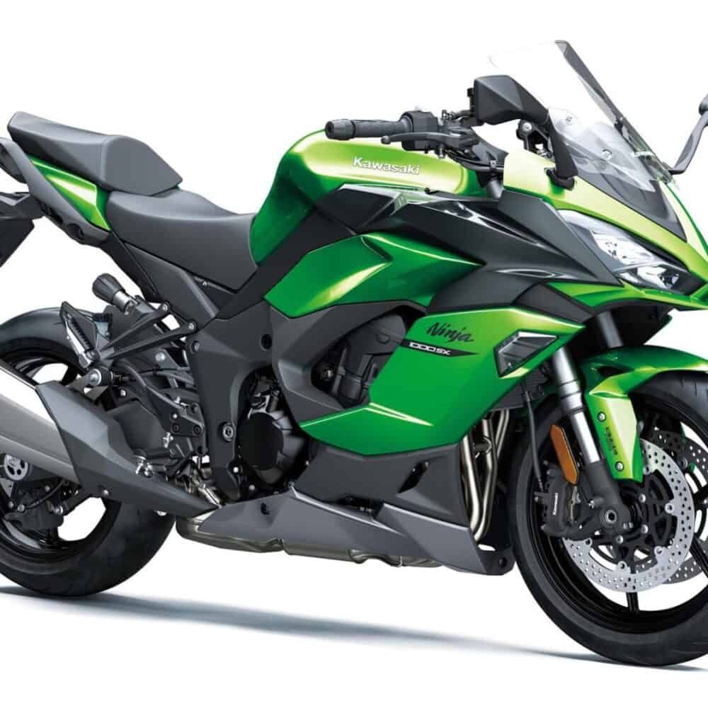 Kawasaki Ninja 1000 SX motorcycle with full paint protection film kit for enhanced durability.