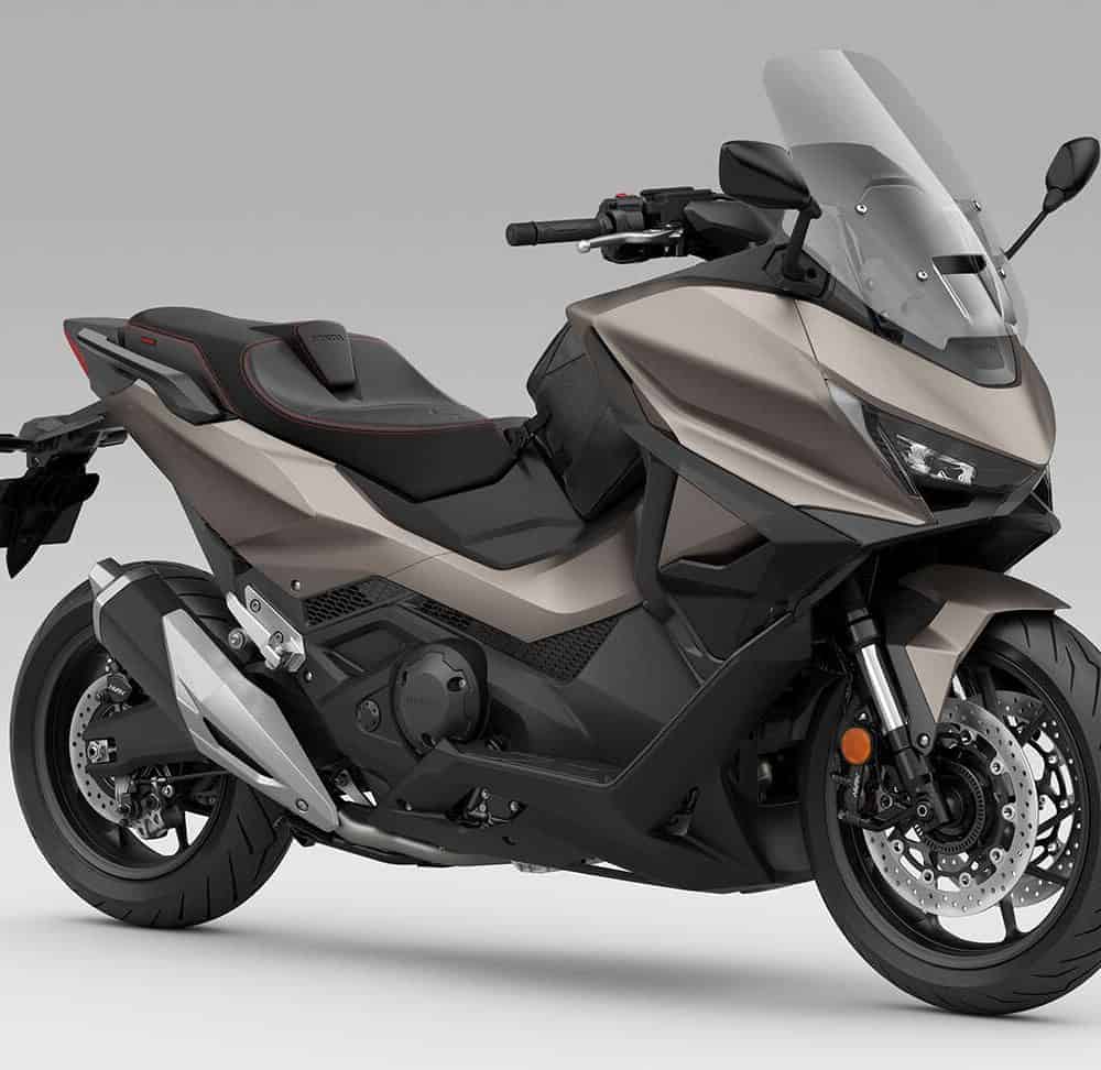 Honda Forza 750 motorcycle with full paint protection wrap.