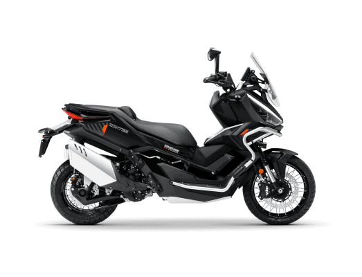 Zontes 368D motorcycle with full paint protection wrap for enhanced durability.