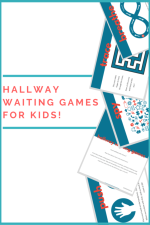 Hallway Waiting Games Printable Pack | Self-Regulation Printables