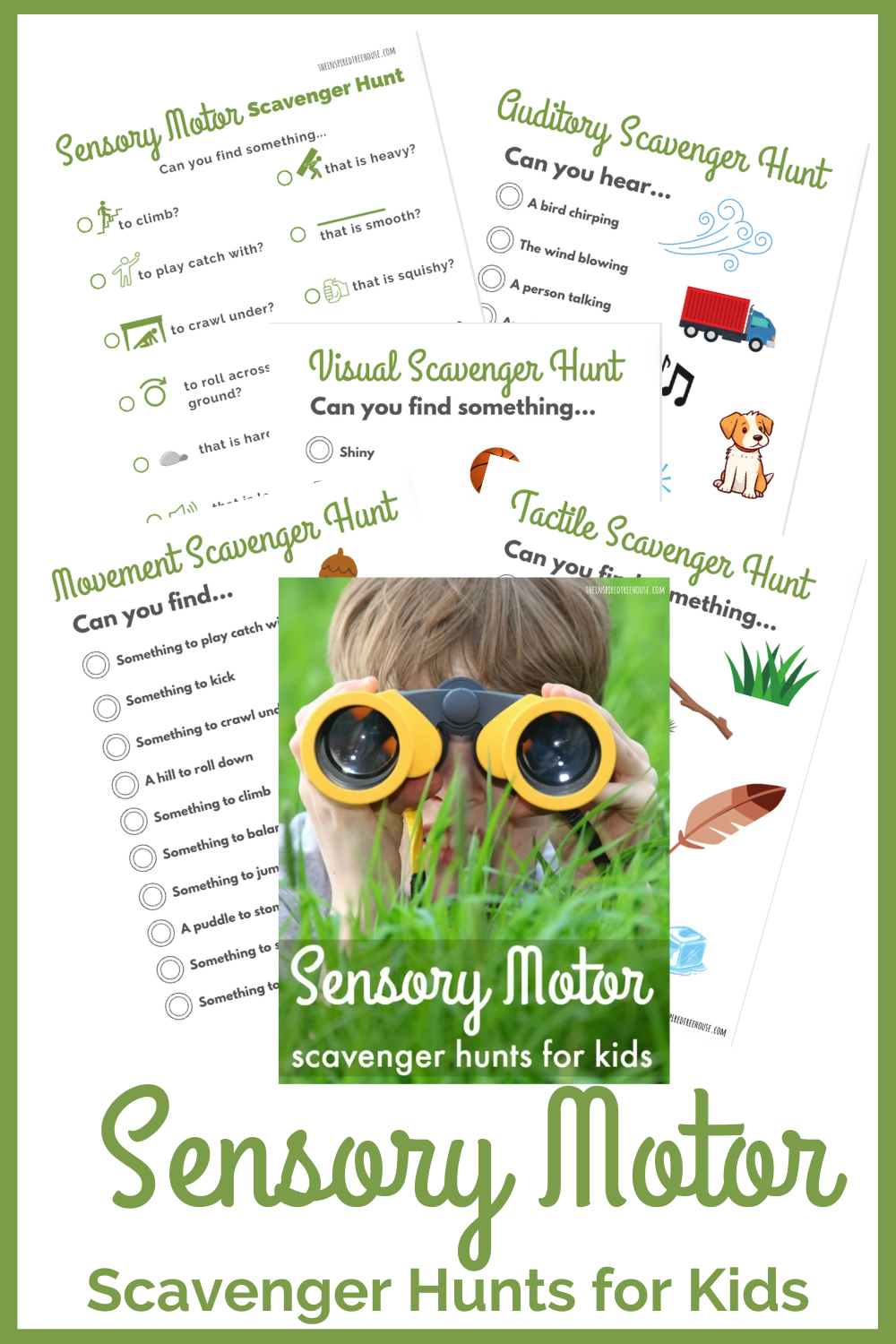Sensory Motor Scavenger Hunt Pack