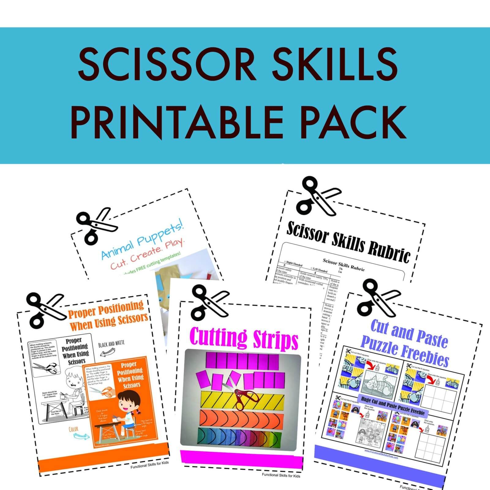 scissor skills printable pack