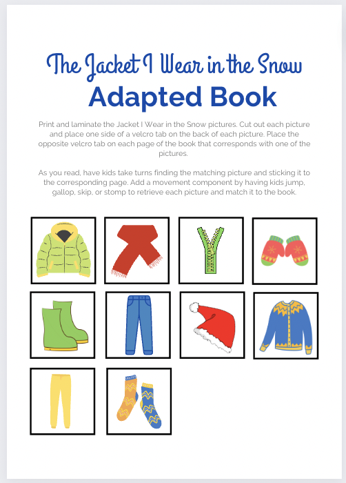 Winter Clothes Themed Activity Pack - Image 2