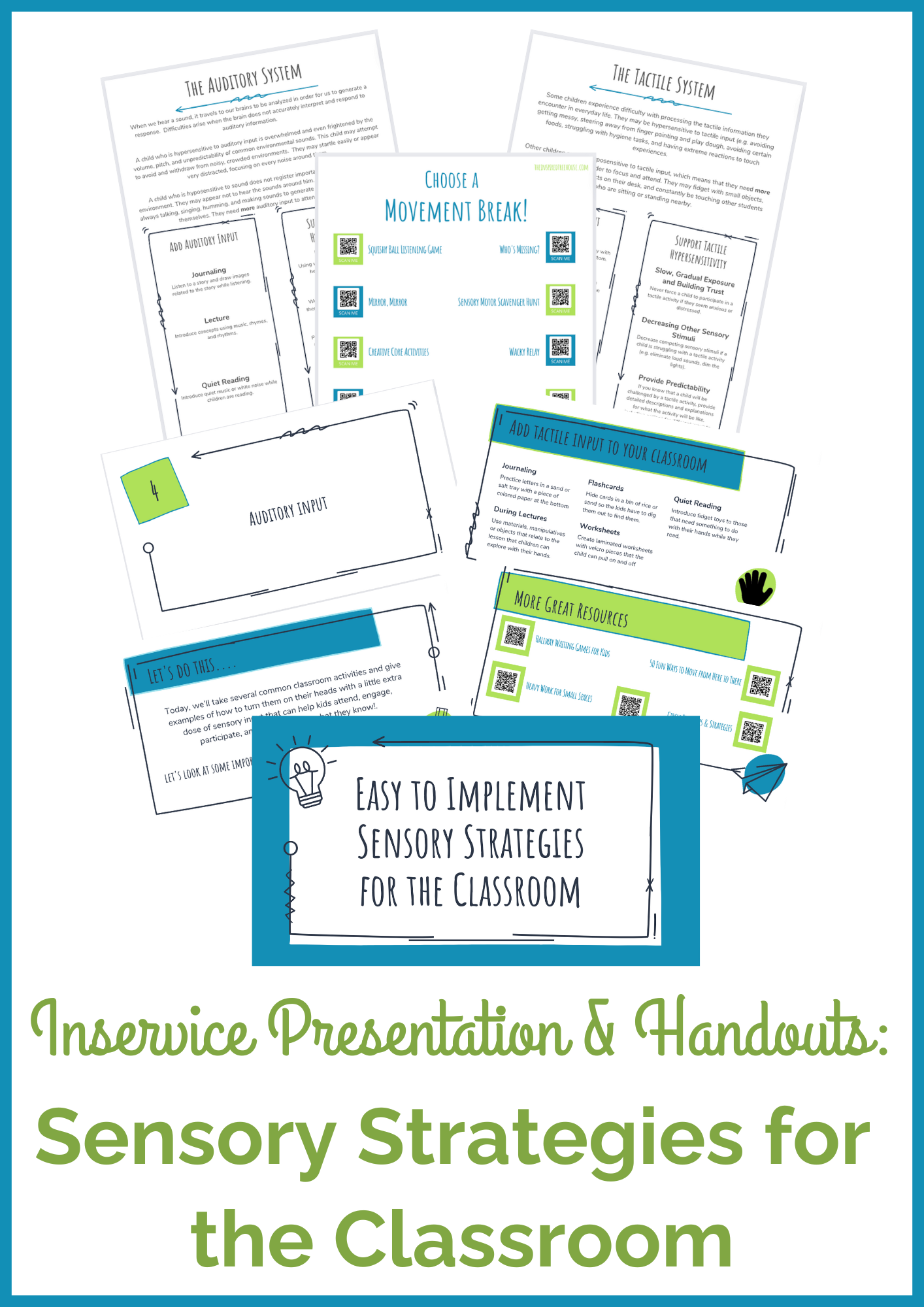 teacher inservice sensory strategies for the classroom