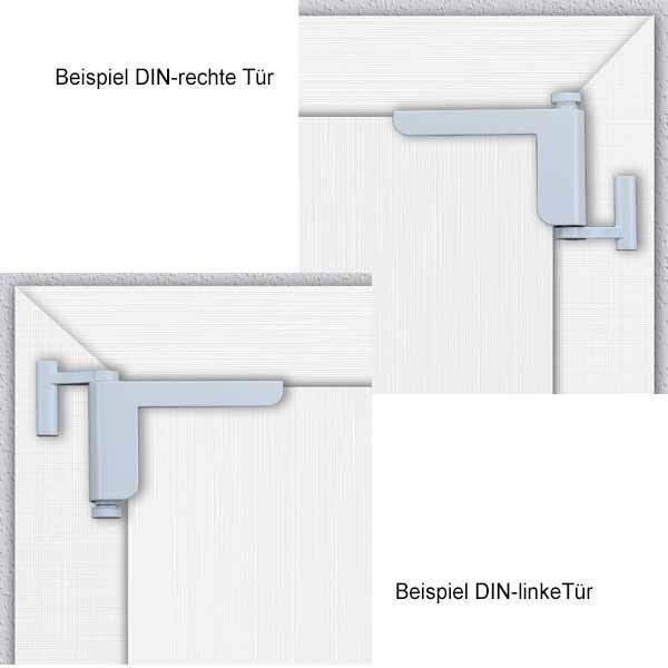 Hochwertiger Türschließer ClipClose TS, ohne Bohren, für einfache Türtechnik, passend für DIN-rechte & linke Türen.