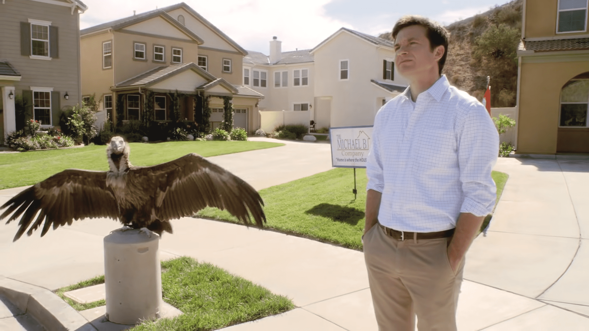 These 11 Movies Prove That Boomers Made The Best Movies in History 15 Jason Bateman with an Eagle in Arrested Development