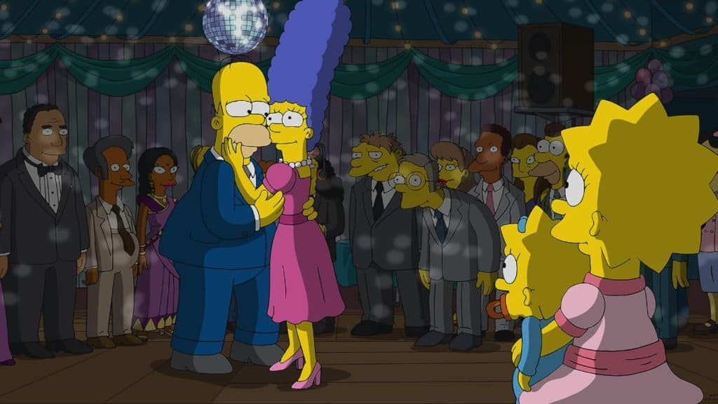 Hank Azaria, Julie Kavner, Dan Castellaneta, and Yeardley Smith in The Simpsons (1989) 