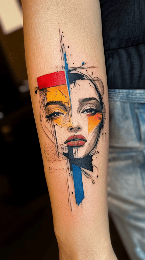 38 Creative Tattoo Ideas for Women 30 Abstract Art