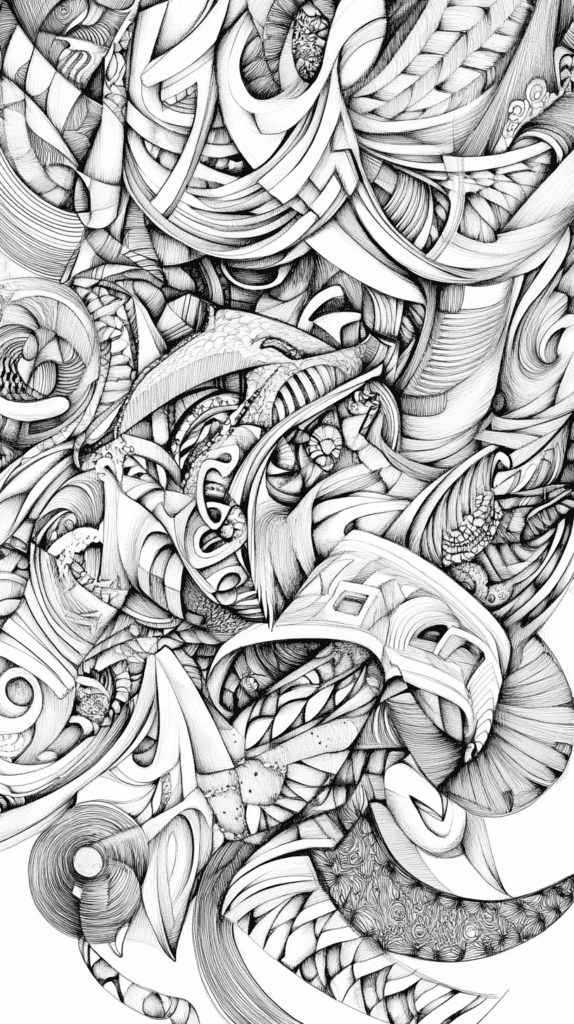 Unlocking the Artist Within: 21 Must-Try Doodle Drawing Ideas 12 Abstract Patterns 1