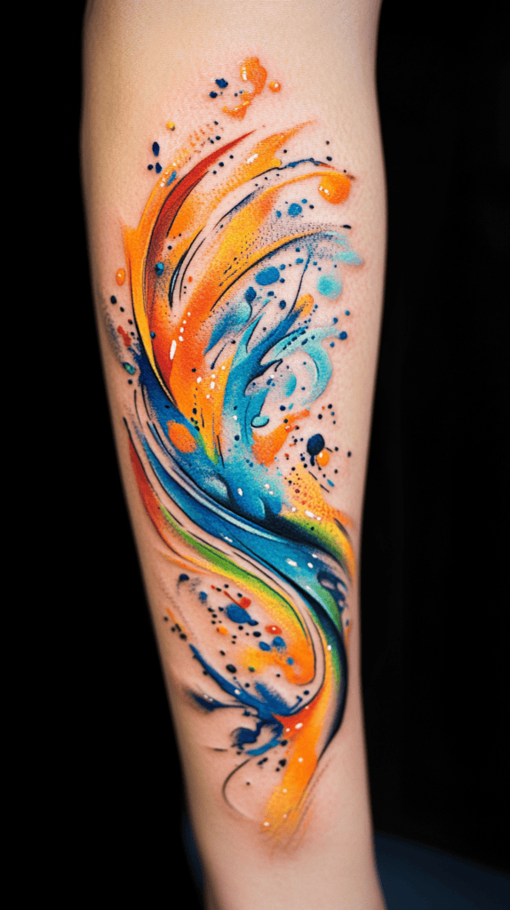 Artistic Watercolor Splash