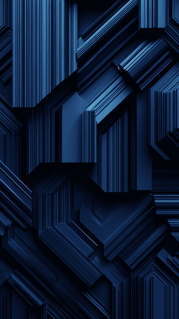18 Dark Blue Wallpapers That Make Your Phone Stand Out 18 Blue Geometric Patterns