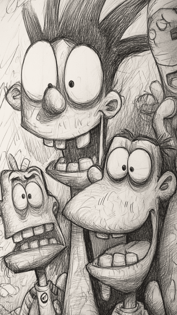 Unlocking the Artist Within: 21 Must-Try Doodle Drawing Ideas 42 Cartoon Characters