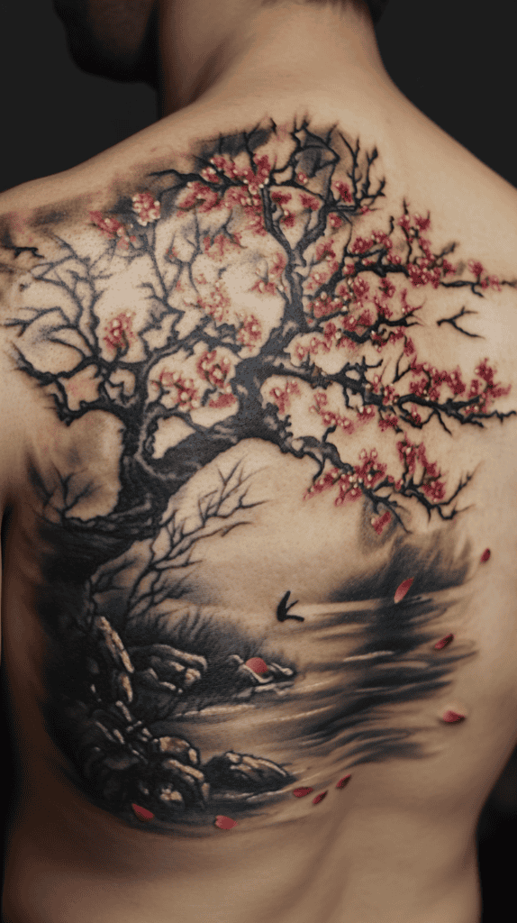 From Samurai to Dragons: 19 Stunning Japanese Tattoo Ideas for Men 45 Cherry Blossom Tree 2