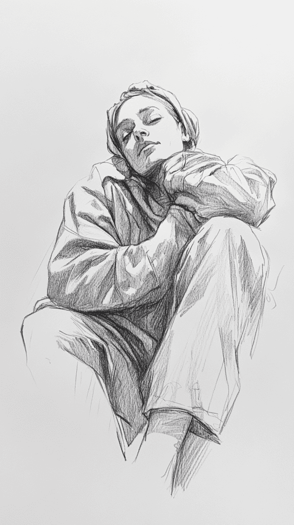 19 Creative Body Sketch Ideas Every Artist Should Try 5 Contemplative Seated Figure 2