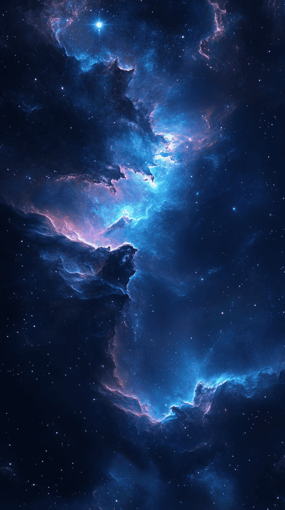 18 Dark Blue Wallpapers That Make Your Phone Stand Out 13 Cosmic Blue Nebula 2