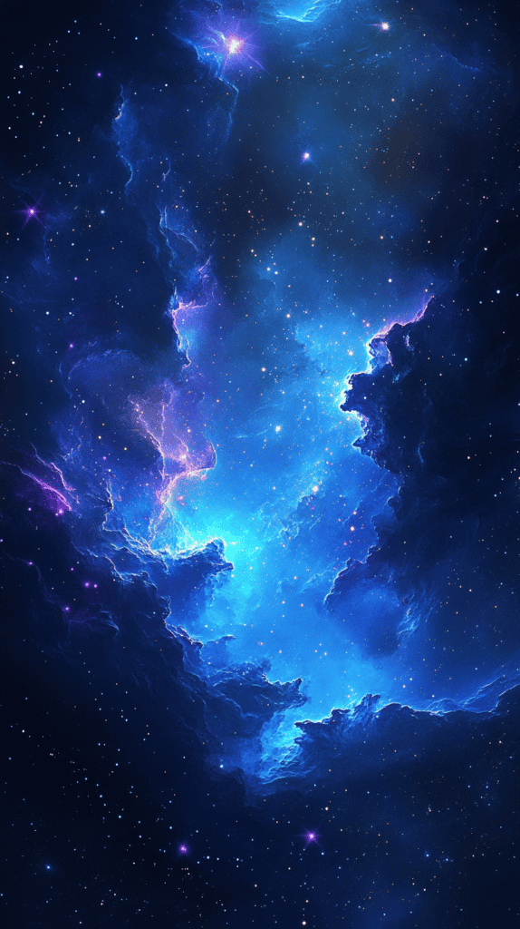 18 Dark Blue Wallpapers That Make Your Phone Stand Out 12 Cosmic Blue Nebula