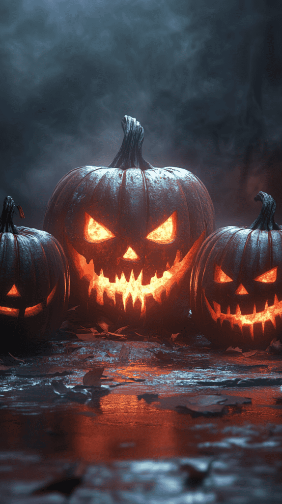 Creepy Jack O Lantern Trio 3
