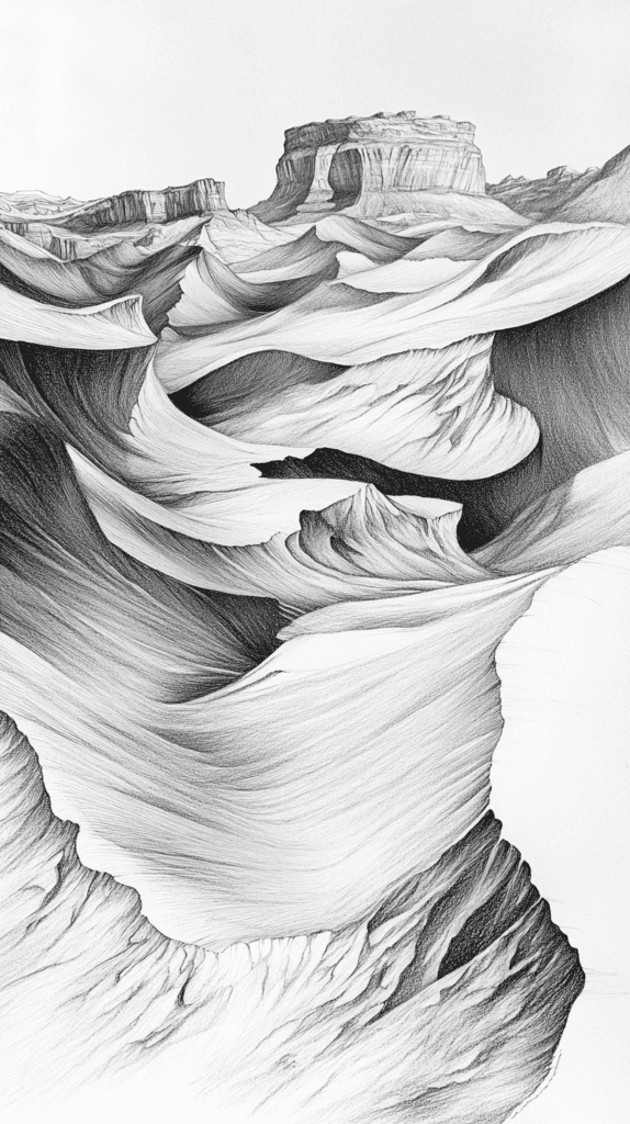 15 Landscape Drawing Ideas Worth Trying 18 Desert Dunes 2 1