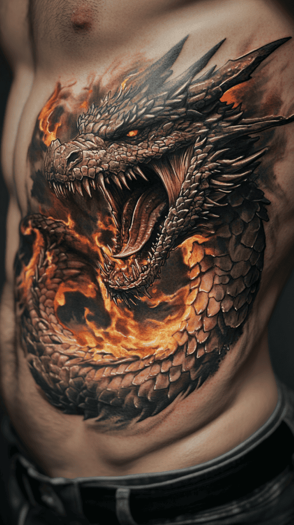 25 Rib Tattoos for Men Worth Considering 7 Dragons Fury 2