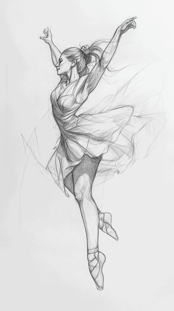 19 Creative Body Sketch Ideas Every Artist Should Try 2 Dynamic Dancing Pose