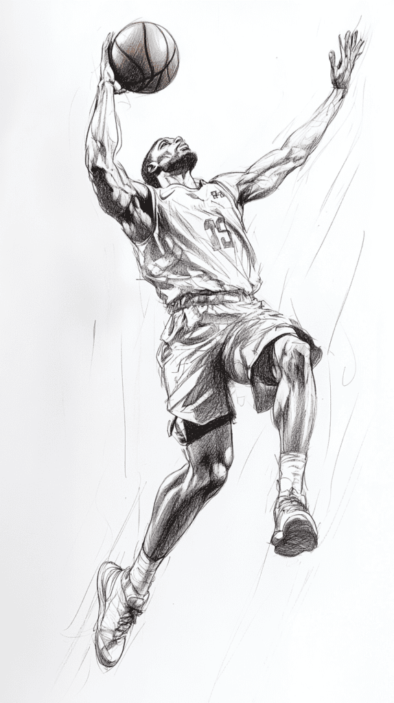 19 Creative Body Sketch Ideas Every Artist Should Try 30 Dynamic Sports Pose 2